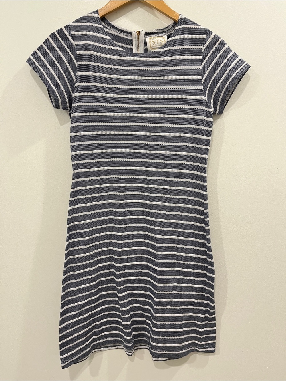Sail to Sable Blue and White Striped Dress - Picture 2 of 6